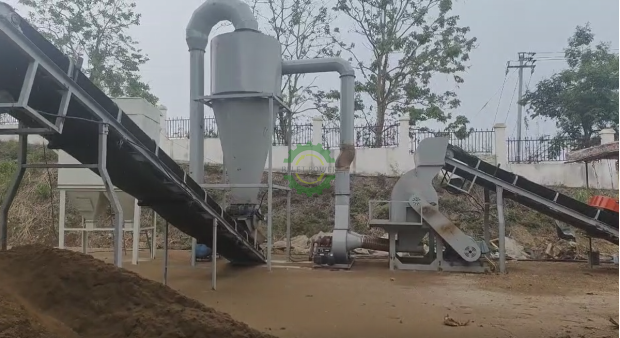 Planta de Pellets de Aserrín de 1 TPH en Kirguistán Sección de trituradora
